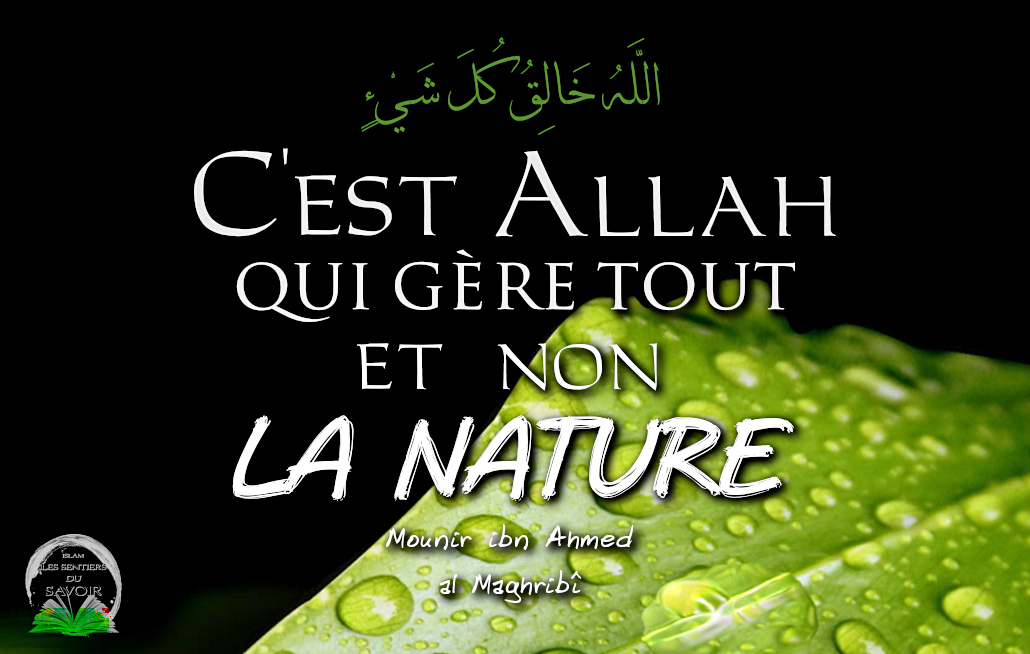 (Bref conseil) C'est Allah qui gère tout et non la